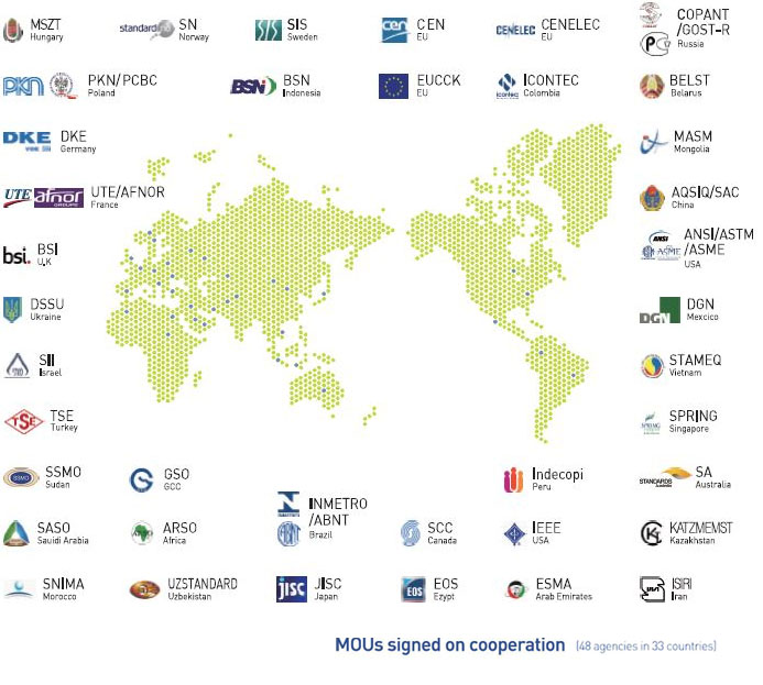 mous signed on cooperation.[48 agencies in 33 countries]