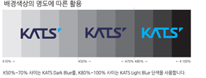 배경색의 명도에 따른 활용