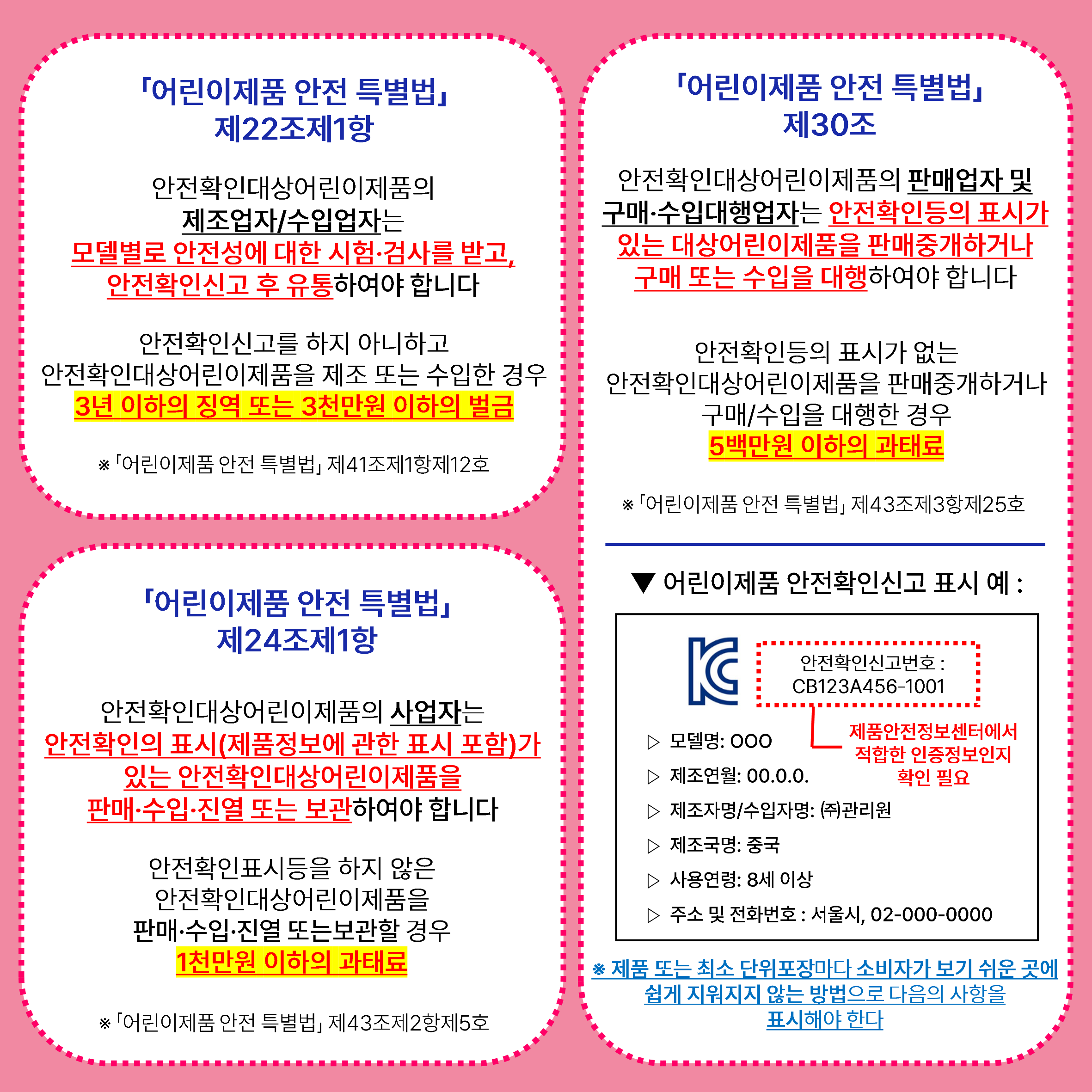 학용품 위해제품정보