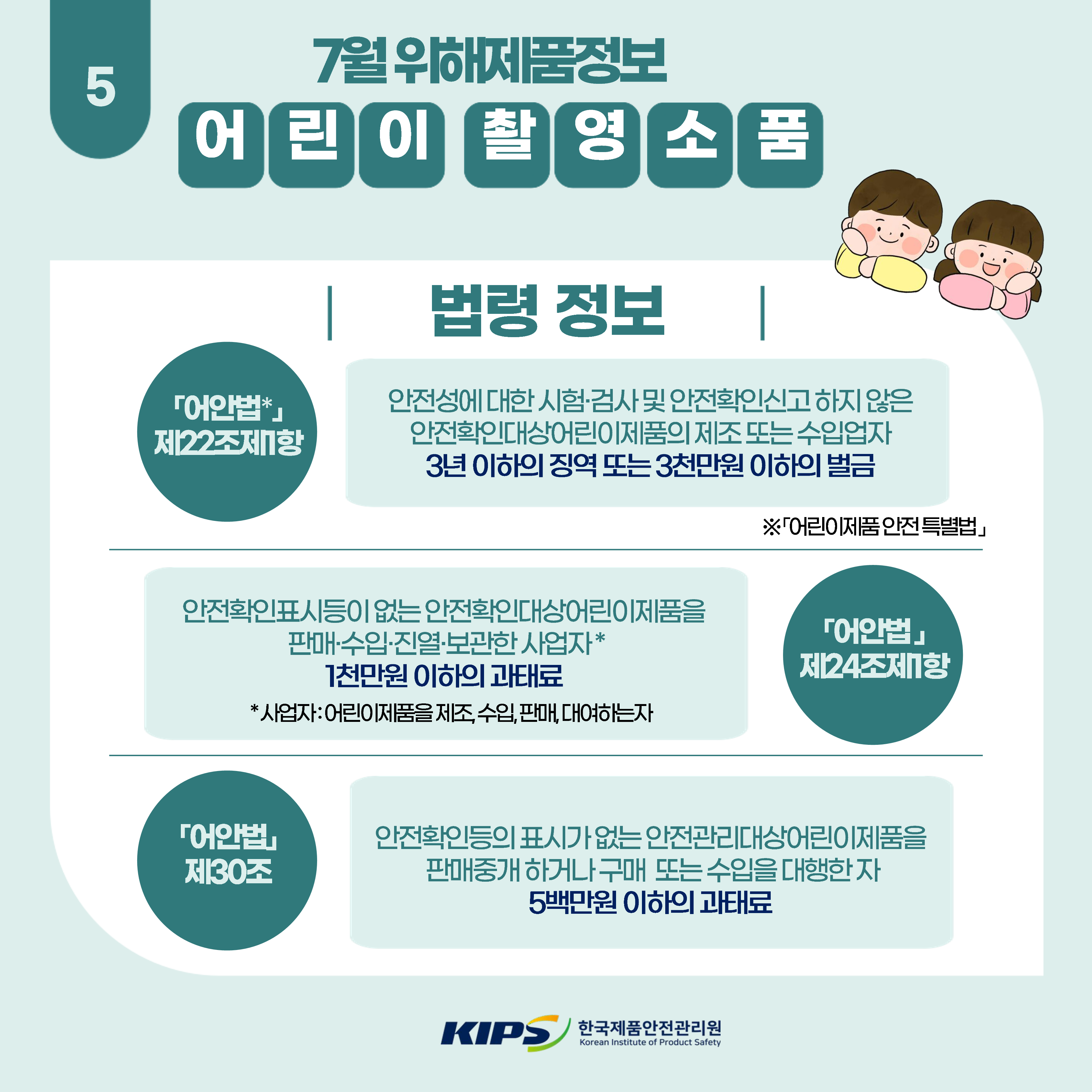 어린이 촬영소품 위해제품정보