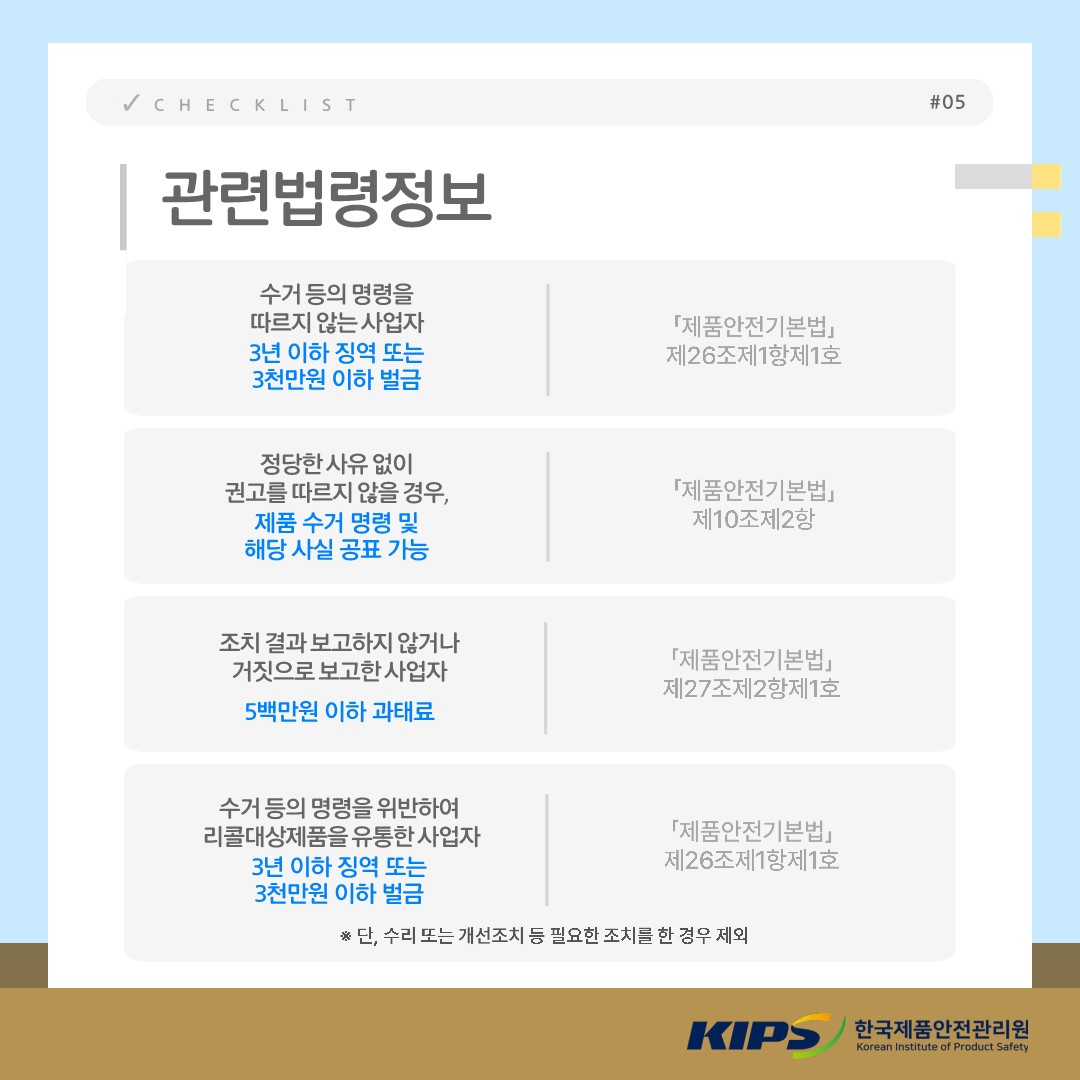 리콜제도 핵심 가이드