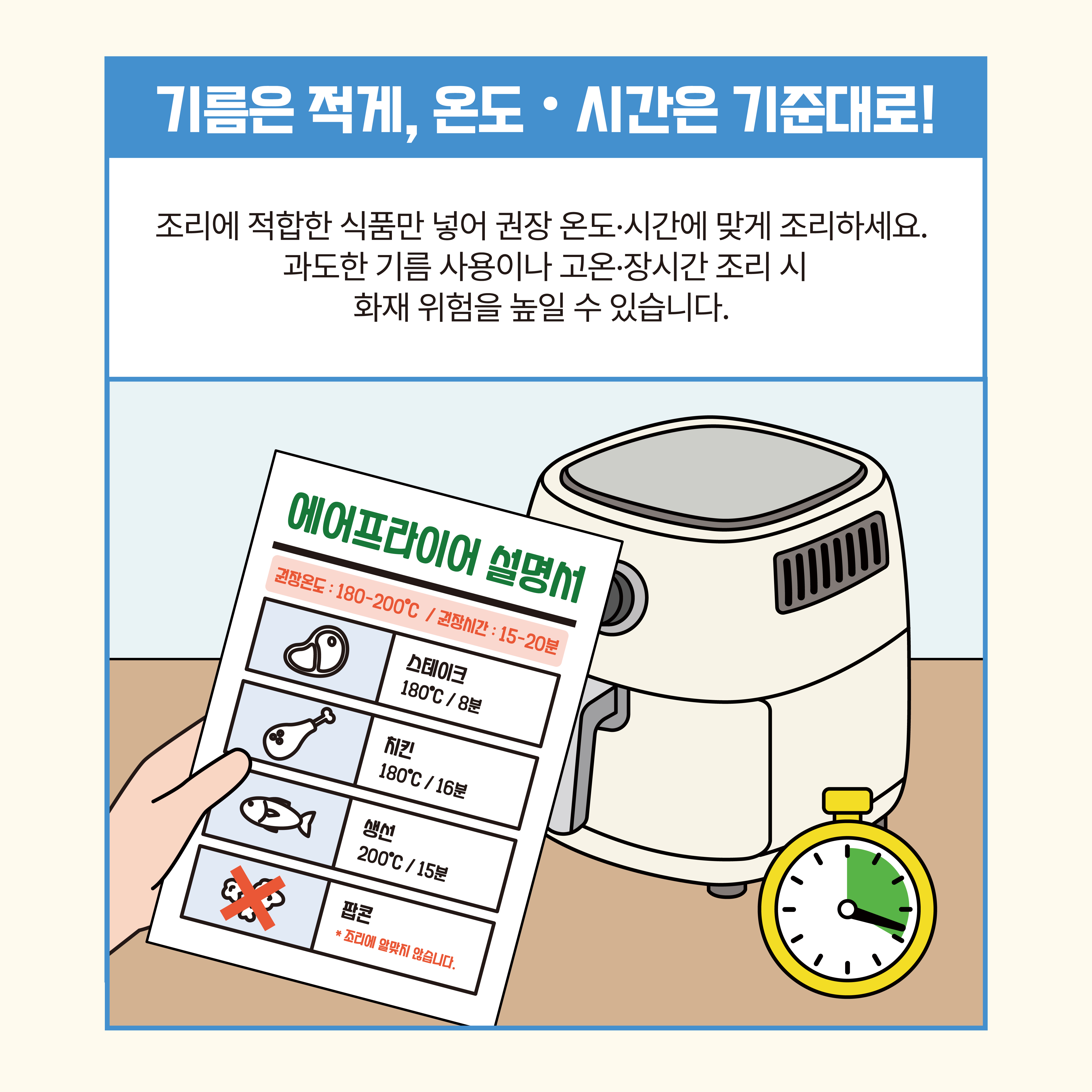 에어프라이어 화재예방 안전수칙